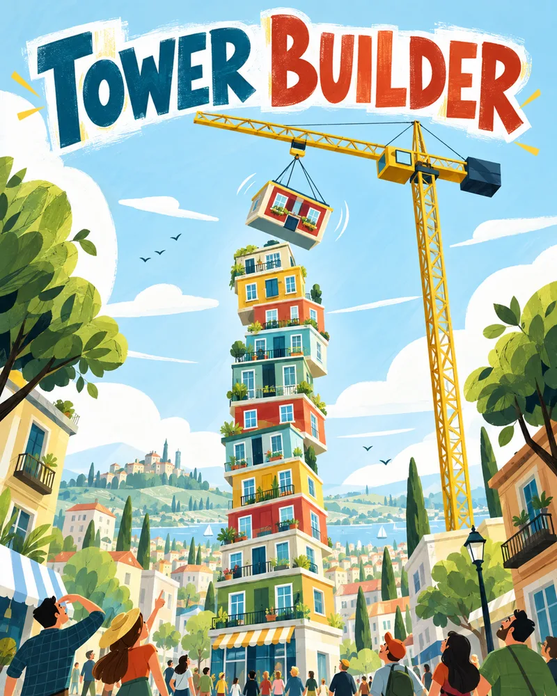 Tower Builder  mod cover for StreamToEarn